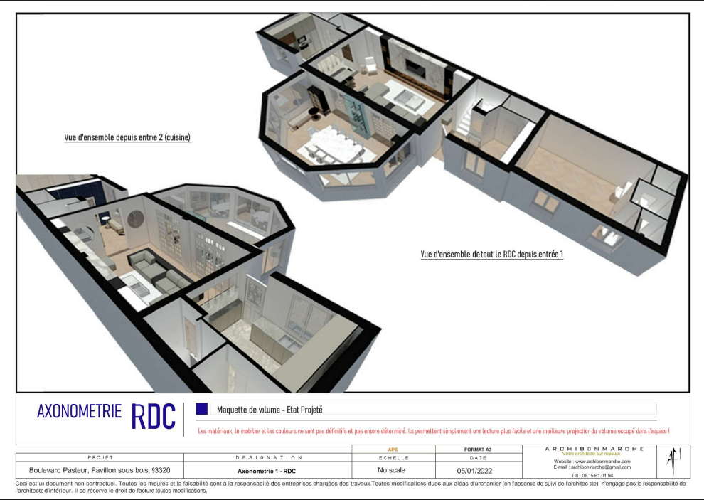 Volumes et circulations internes